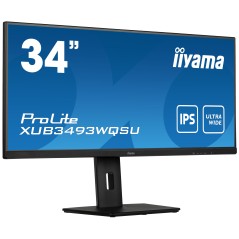 iiyama 34" Business UWQHD Monitor - Stunning IPS Display, Model XUB3493WQSU-B5